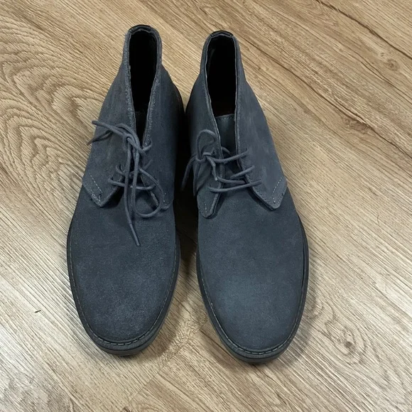 Calvin Klein Men's Dark Gray Suede Boots - Picture 1 of 6